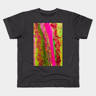 Pink-Lime Garden Kids T-Shirt